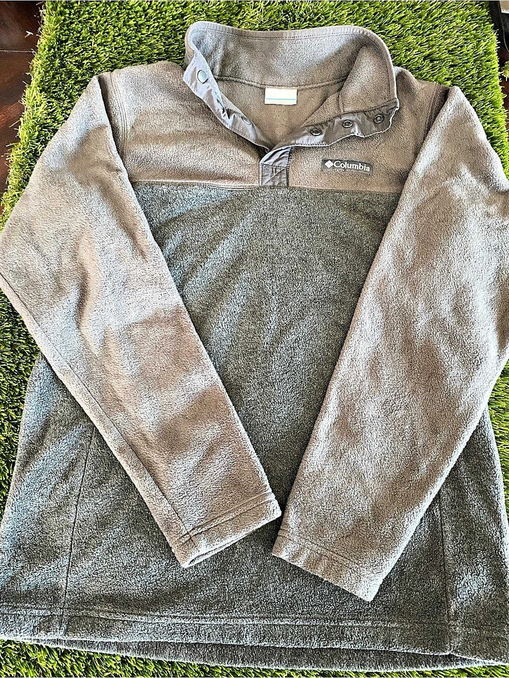 Columbia Benton Springs II Half-Snap Pullover Gray Small